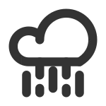 Cloud Rain Heavy SVG Icon